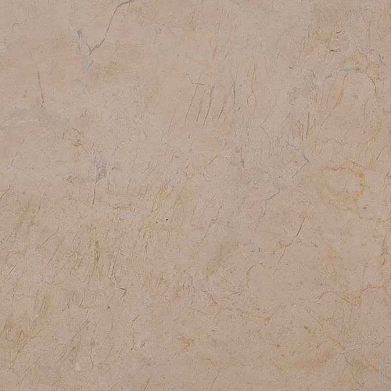 Crema marfil 18 in x 18 in classic honed marble floor and wall tile TCREMAR1818HSL product shot wall view