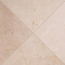 Crema marfil classic 12 in x 12 in polished marble floor and wall tile TCREMAR1212CL product shot top multiple closup view