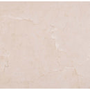 Crema marfil classic 24 in x 24 in polished marble floor and wall tile TCREMAR242450CL product shot one tile top view