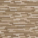 Creme glass stone linear blend mosaics TGL00239 product shot profile view