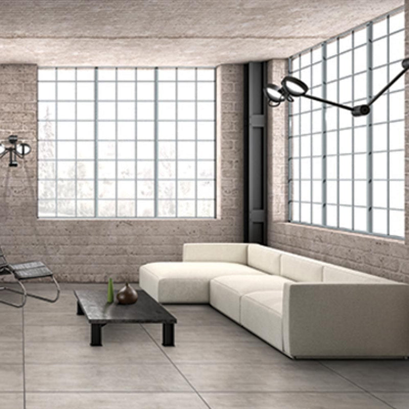 Décor fog lappato porcelain floor and wall tile 12"X24 liberty us collection LUSIRSP1224159 product shot living area view