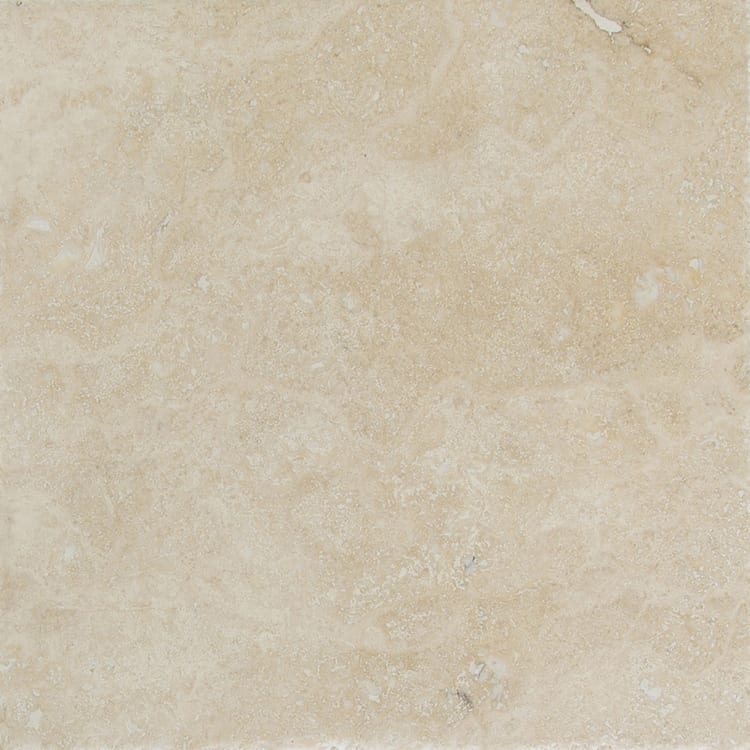 Denizli Beige travertine tile 18x18 10083369 brushed chiseled single tile