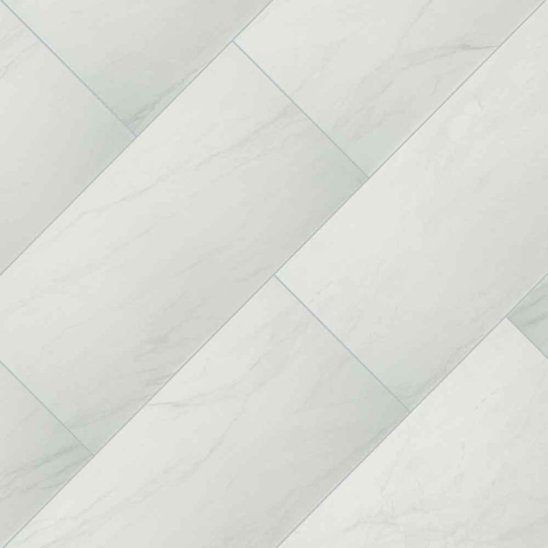 Durban white  24x48 matte porcelain floor and wall tile NDURWHI2448 product shot angle view