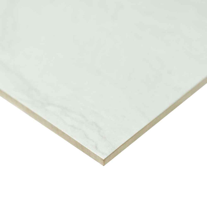 Durban white  24x48 matte porcelain floor and wall tile NDURWHI2448 product shot profile view