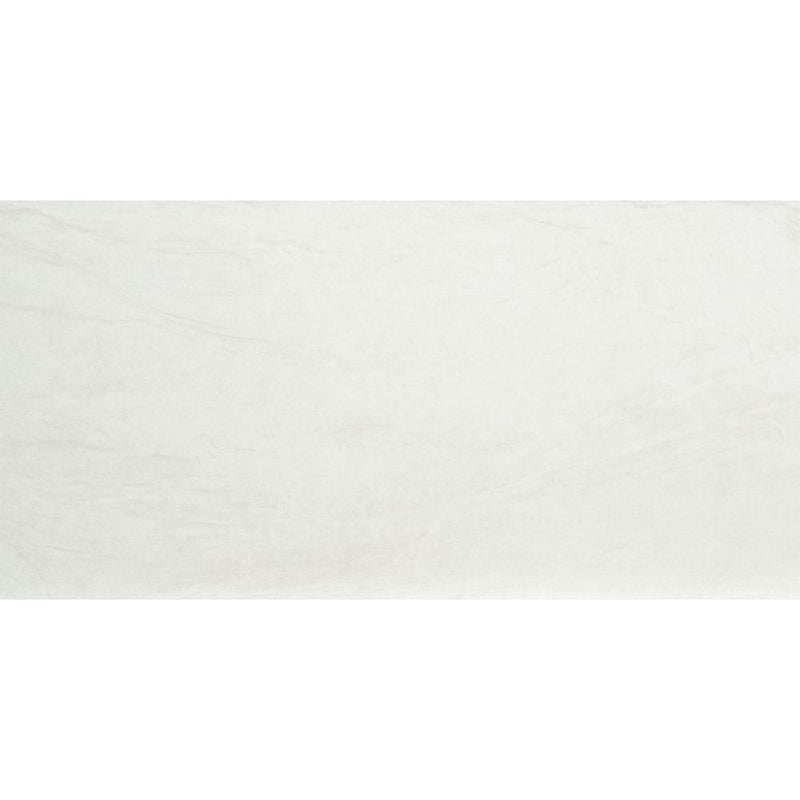 Durban white 12X24 polished porcelain floor and wall tile NDURWHI1224P single tile top view pattern 4