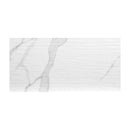 Dymo statuary stripe white glossy 12 x 24 glazed ceramic wall tile NDYMSTASTRWHI1224G-N product shot pattern view 3