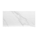 Dymo statuary stripe white glossy 12 x 24 glazed ceramic wall tile NDYMSTASTRWHI1224G-N product shot pattern view 5