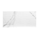 Dymo statuary stripe white glossy 12 x 24 glazed ceramic wall tile NDYMSTASTRWHI1224G-N product shot pattern view 6