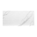 Dymo statuary stripe white glossy 12 x 24 glazed ceramic wall tile NDYMSTASTRWHI1224G-N product shot pattern view