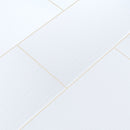 Dymo stripe white 12x24 glossy ceramic wall tile NDYMSTRWHI1236-N product shot multiple tiles angle view