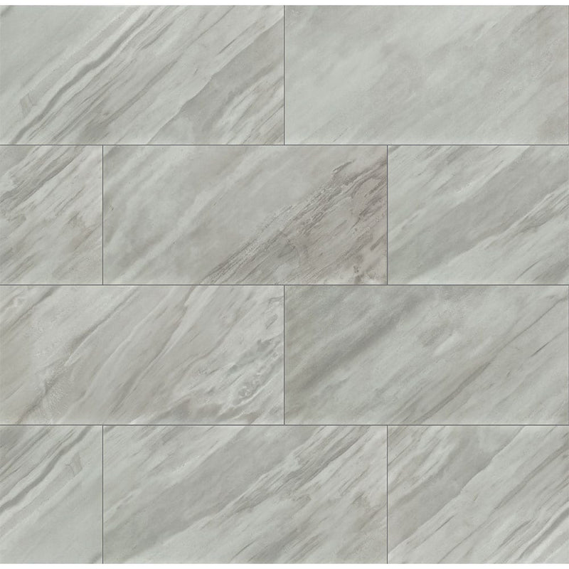 Eden bardiglio 12x24 polished porcelain floor and wall tile NEDEBAR1224P product shot multiple tiles top view