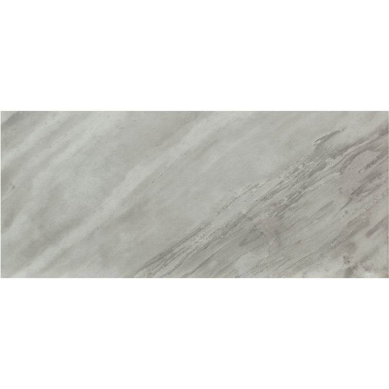 Eden bardiglio 12x24 polished porcelain floor and wall tile NEDEBAR1224P single tile top view pattern 4