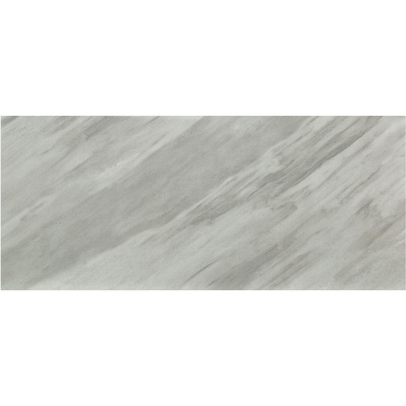 Eden bardiglio 12x24 polished porcelain floor and wall tile NEDEBAR1224P single tile top view pattern 5