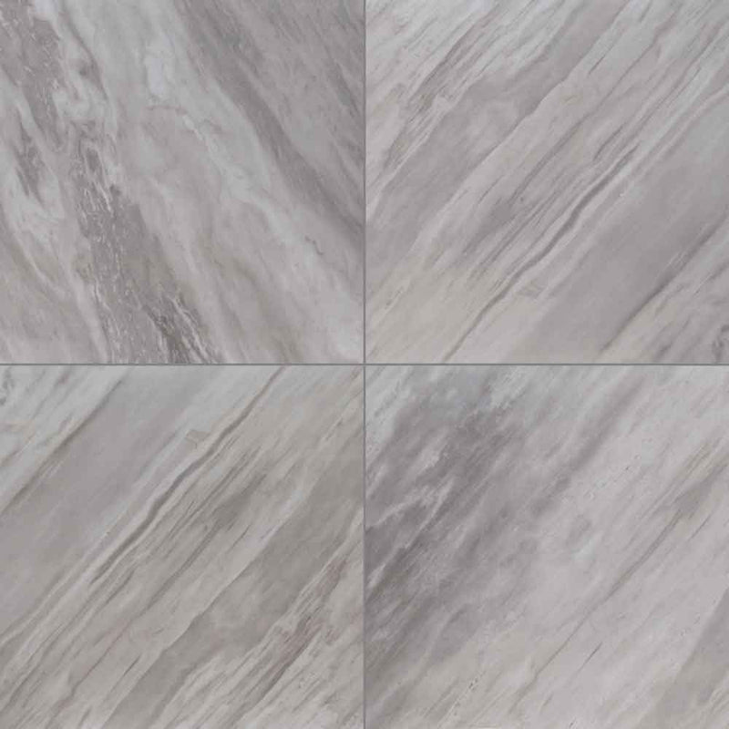 Eden bardiglio 24x24 matte porcelain floor and wall tile NEDEBAR2424 product shot top view