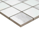 Eden statuary 12x12 porcelain matte meshmounted mosaic tile NEDEST2X2 product shot profile view