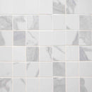 Eden statuary 12x12 porcelain matte meshmounted mosaic tile NEDEST2X2 product shot wall view