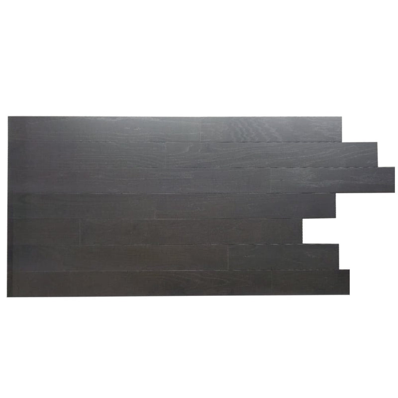 Engineered Hardwood floors red oak black prefinished smooth 4802 5in top wide view
