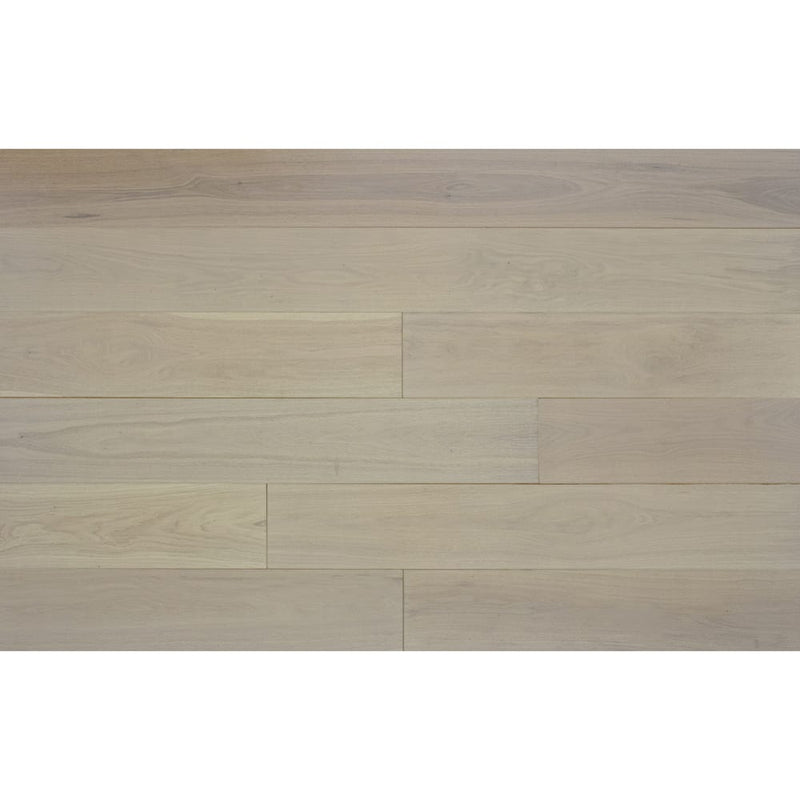 Engineered Hardwood floors strabo french white oak floret prefinished wire brushed SHW12533WB 9in top wide view
