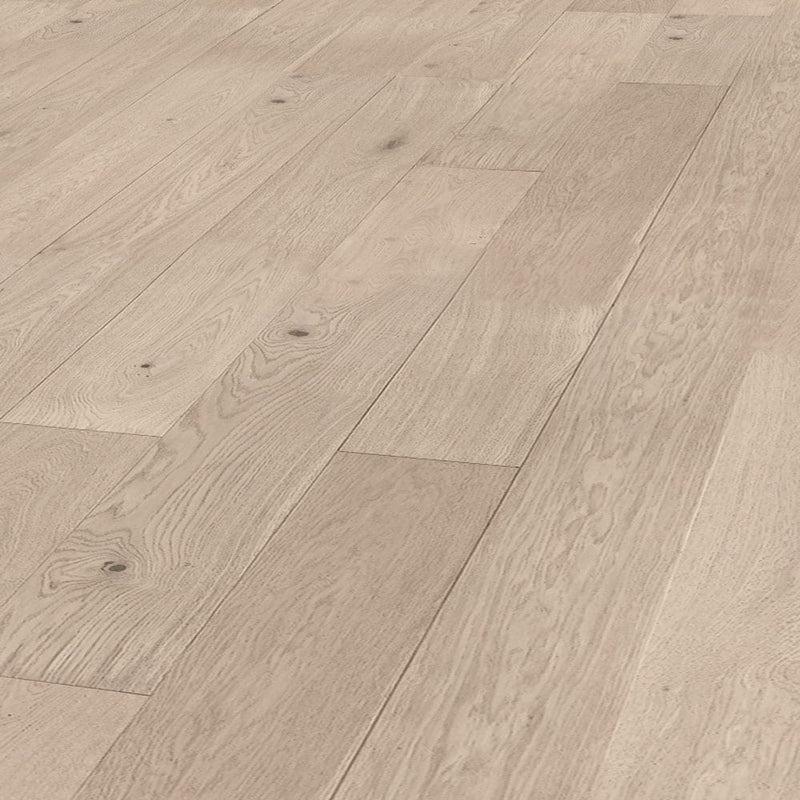 Engineered Hardwood floors strabo french white oak vichy prefinished wire brushed SHW12526WB-7.5in angle view