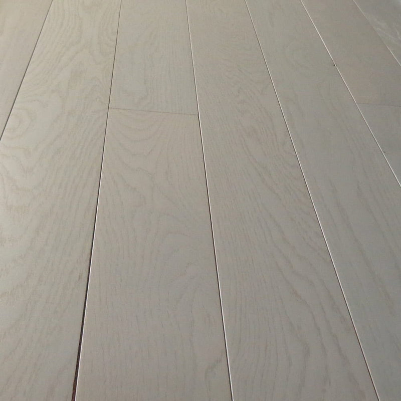 Engineered Hardwood floors white oak medium grey natural prefinished smooth 6339 5in angle view