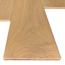 Engineered wood 7.5 wide 74.8 rl long uv lacquer and wirebrushed farms beige K-04_NS-01 intriga collection product shot edge view