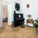 Engineered wood 7.5 wide 74.8 rl long uv lacquer and wirebrushed farms beige K-04_NS-01 intriga collection room shot living room view