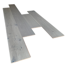 Engineered wood 7.5 wide 74.8 rl long uv lacquer and wirebrushed george gray K-02 intriga collection product shot angle view