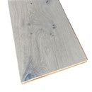 Engineered wood 7.5 wide 74.8 rl long uv lacquer and wirebrushed george gray K-02 intriga collection product shot profile view