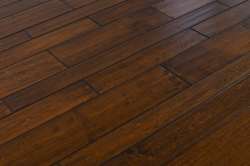 Engineered Hardwood Maple 5" Wide, 47.25" RL, 9/16" Thick Builder's Maple Antique - Mazzia Collection product shot tile view