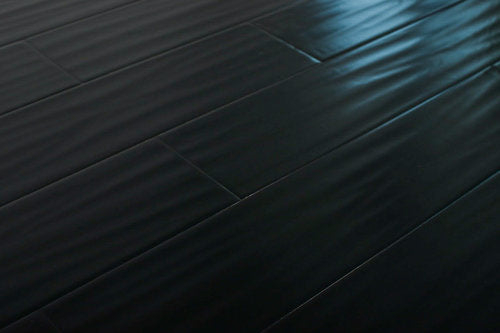 Engineered Hardwood Maple 6.5" Wide, 47.25" RL, 9/16" Thick Builder's Maple Ebony - Mazzia Collection product shot tile view
