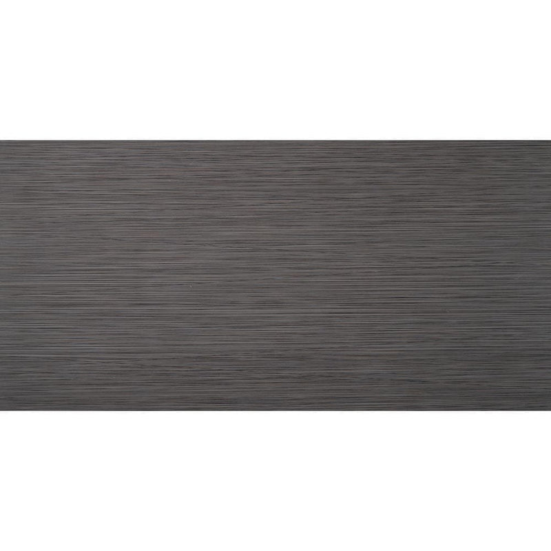 Focus graphite 12x24 glazed porcelain floor and wall tile msi collection NFOCGRA1224 product shot one tile top view