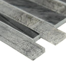 Fountain hills interlocking 11.61X11.73 multi-surface mesh-mounted mosaic tile SMOT-SGLSIL-FOUHIL8MM product shot profile view