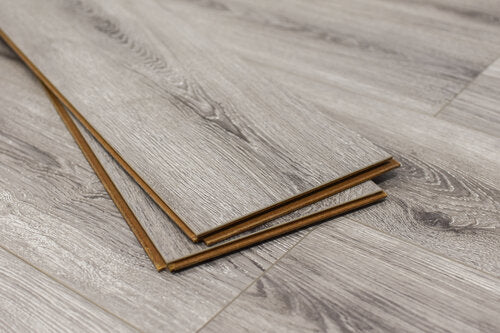 Laminate Hardwood 7.75" Wide, 48" RL, 12mm Thick EIR Marquis Gilt Platinum Floors - Mazzia Collection product shot tile view