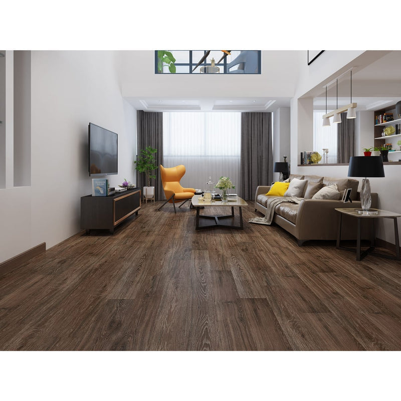 Green Touch Flooring premium collection vinyl flooring 48x7 Riverside Oak WF8609 room scene living room