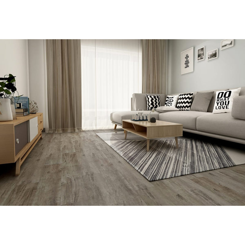Green Touch Flooring rigid vinyl flooring LVT 48x7 Highland SF5090 living room scene