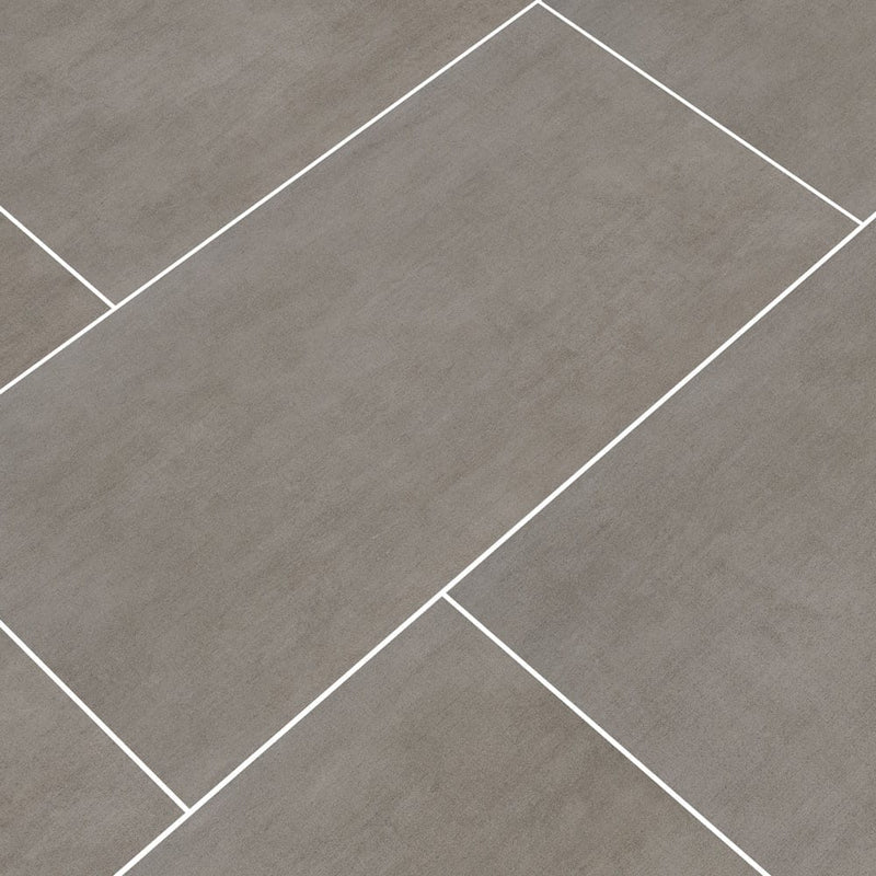 Gridscale Concrete Ceramic Floor and Wall Tile 12"x24" Matte - MSI Collection
