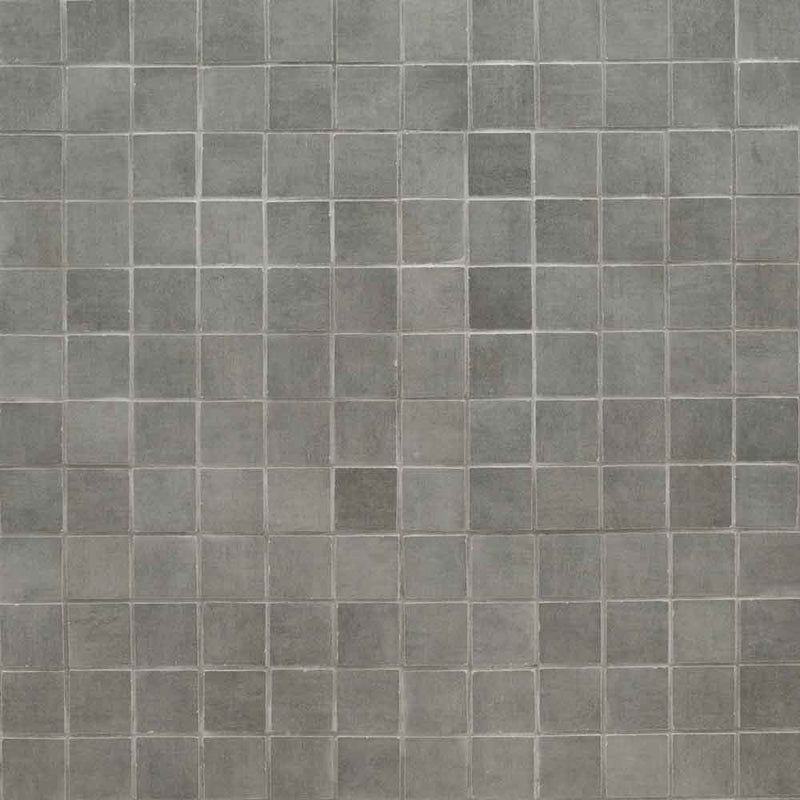 Gridscale Graphite 12"X12" Ceramic Mesh-Monted Mosaic Tile 2"x2"- MSI Collection
