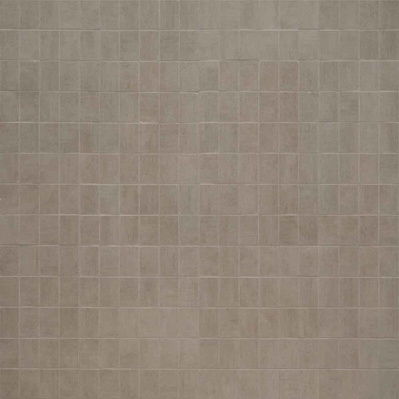 Gridscale Gris 12"X12" Ceramic Mesh-Monted Mosaic Tile 2"x2"- MSI Collection