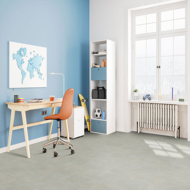 Gridscale ice 12"x24" matte ceramic floor and wall tile NGRICE1224 product shot room view