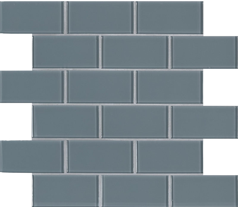 Harbor gray 11.75X13.88 glass mesh mounted mosaic tile SMOT GLSST HAGR8MM product shot multiple tiles close up view