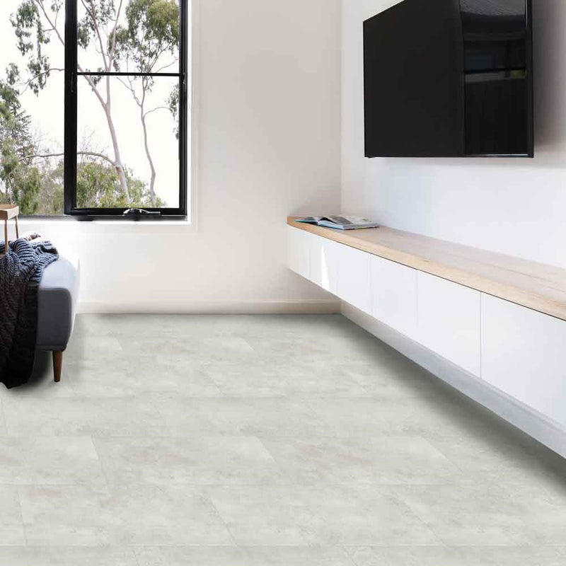 Harvested marble 12x24 luxury vinyl tile flooring VTRCALMAR12X24-5MM-12MIL product shot room view