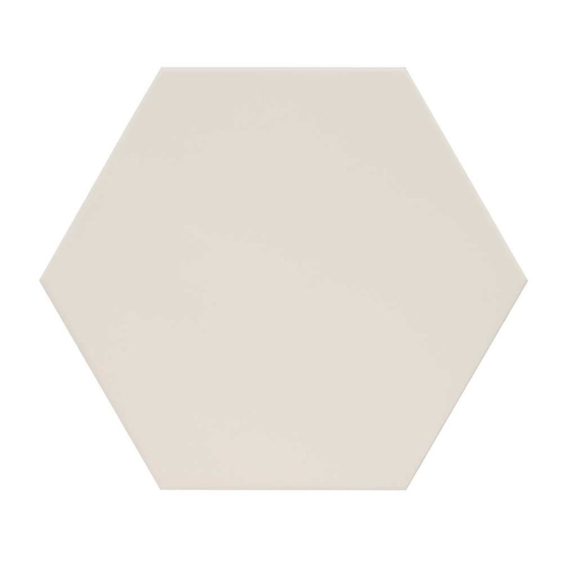 Hexley dove 9x10.5 hexagon matte porcelain field tile  msi collection NHEXDOV9X10.5HEX product shot tile view