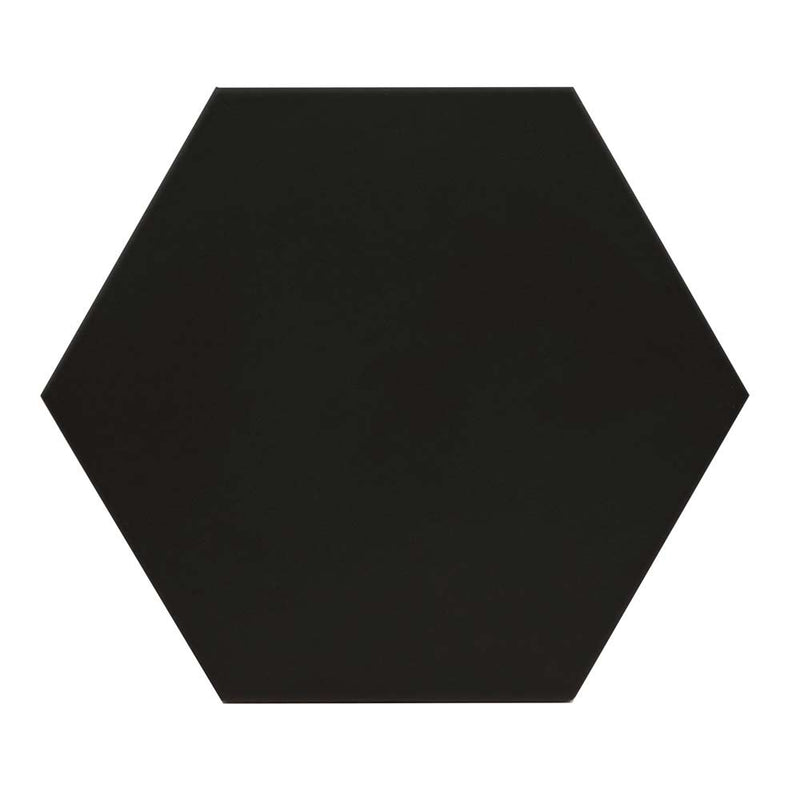 Hexley graphite 9x10.5 hexagon matte porcelain field tile  msi collection NHEXGRA9X10.5HEX product shot tile view