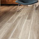 Highcliff greige 0.39 thick X 1.38 wide X 94.5 length luxury vinyl end cap molding VTTHIGGRE-EC product shot room view