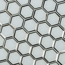 Ice hexagon 10.51 x 12.13 beveled glass meshmounted mosaic tile SMOT-GLS-ICEBEHEX8MM product shot angle view