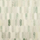 Icelandic Green Picket 10"x13.8" Polished Marble Mesh Mounted Mosaic Tile - MSI Collection