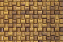 Iroko Straw Mesh-mounted Wood Mosaic Wall Tile 984004 top view
