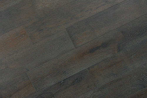 Solid Hardwood 5" Wide, 48" RL, 3/4" Thick Wirebrushed Oak Jubilee Grey Floors - Mazzia Collection product shot tile view 4