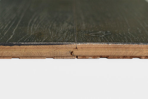 Solid Hardwood 5" Wide, 48" RL, 3/4" Thick Wirebrushed Oak Jubilee Grey Floors - Mazzia Collection product shot tile view
