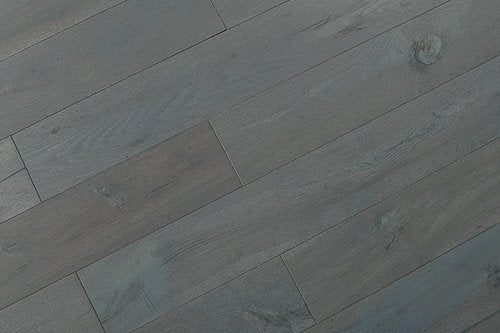 Solid Hardwood 5" Wide, 48" RL, 3/4" Thick Wirebrushed Oak Jubilee Velvet Floors - Mazzia Collection product shot tile view 4